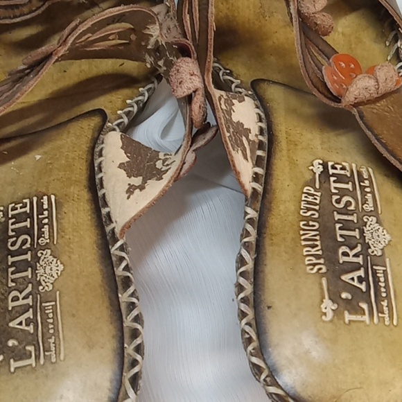 L'artiste by spring step heeled floral sandal size 37 - Picture 5 of 7